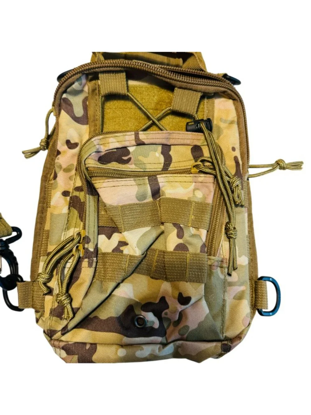 Tactical Camo Sling Backpack With Adjustable Strap